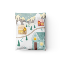 12x15 Winter Village Poly Mailers – Shipping Bags for Small Business