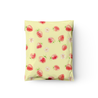 10x13 Watercolor Strawberries Poly Mailers – Shipping Bags for Small Business