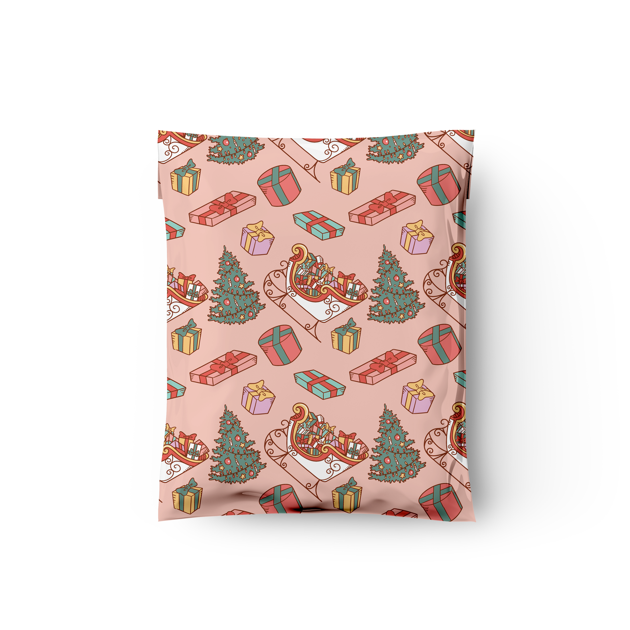 10x13 Santa's Sleigh Poly Mailers – Shipping Bags for Small Business