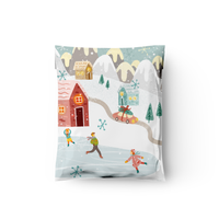 10x13 Winter Village Poly Mailers – Shipping Bags for Small Business