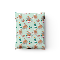 10x13 Gingerbread Houses Poly Mailers – Shipping Bags for Small Business