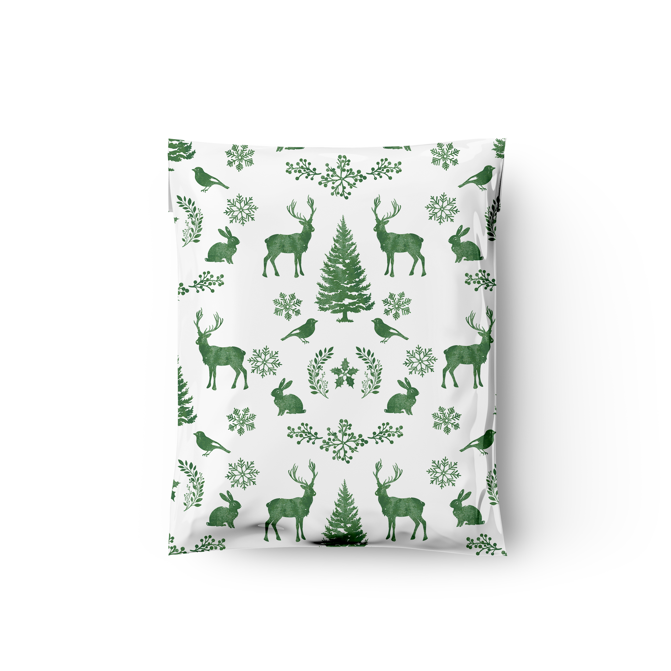 10x13 Winter Deer Poly Mailers – Shipping Bags for Small Business