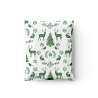 10x13" Winter Deer Designer Poly Mailers Shipping Envelopes Premium Printed Bags