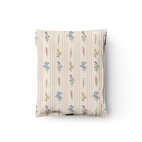 10x13 Striped Florals Poly Mailers – Shipping Bags for Small Business