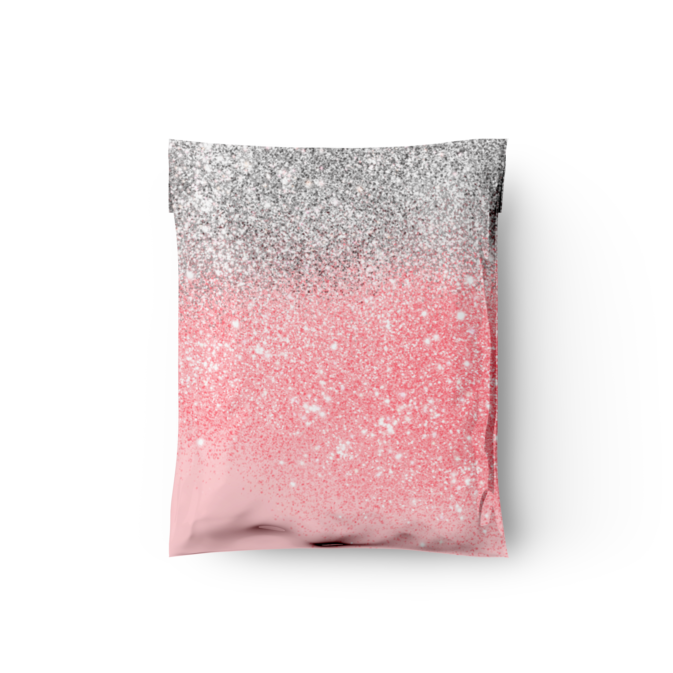 10x13 Pink Glitter Transition Poly Mailers – Shipping Bags for Small Business