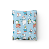 10x13 Winter Animals Poly Mailers – Shipping Bags for Small Business
