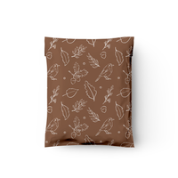 10x13 Oak & Acorn Poly Mailers – Woodland Nature Shipping Bags for Small Business