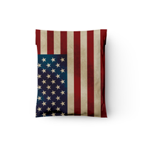 10x13 Rustic American Flag Poly Mailers – Shipping Bags for Small Business