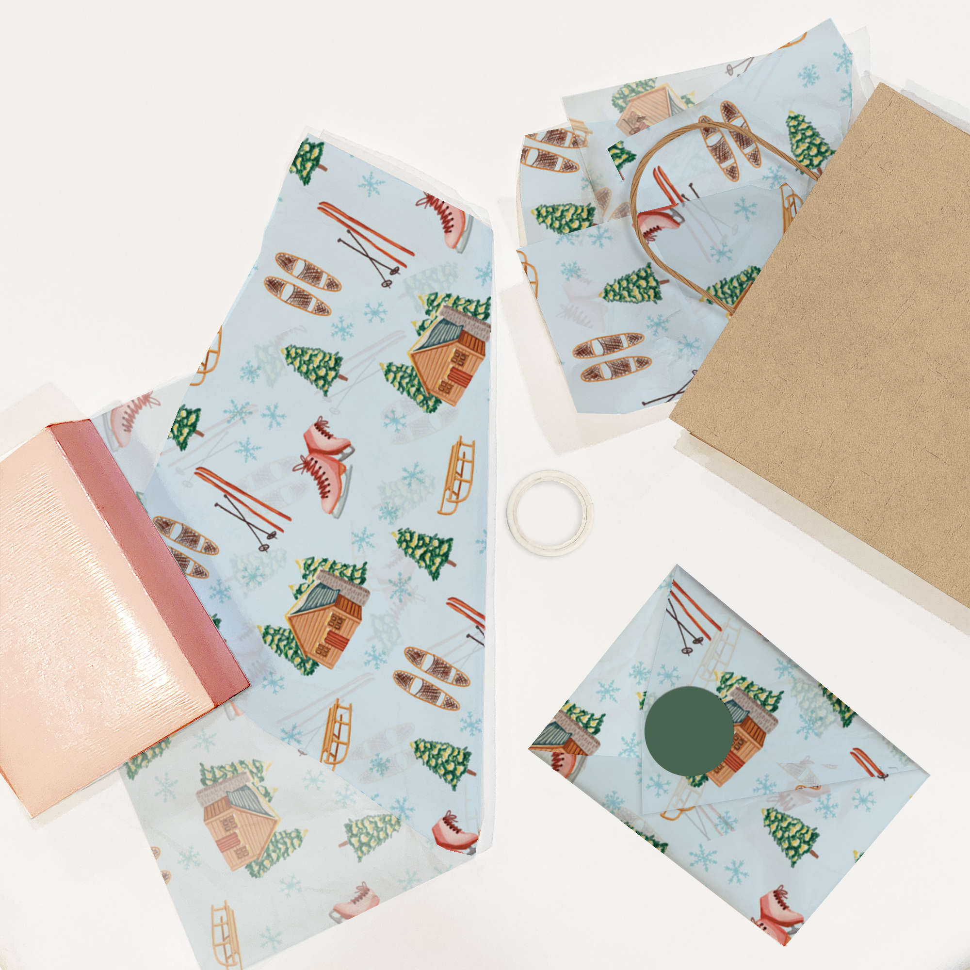 Winter Cabin 20x30 Tissue Paper – Gift Wrapping & Boutique Packaging