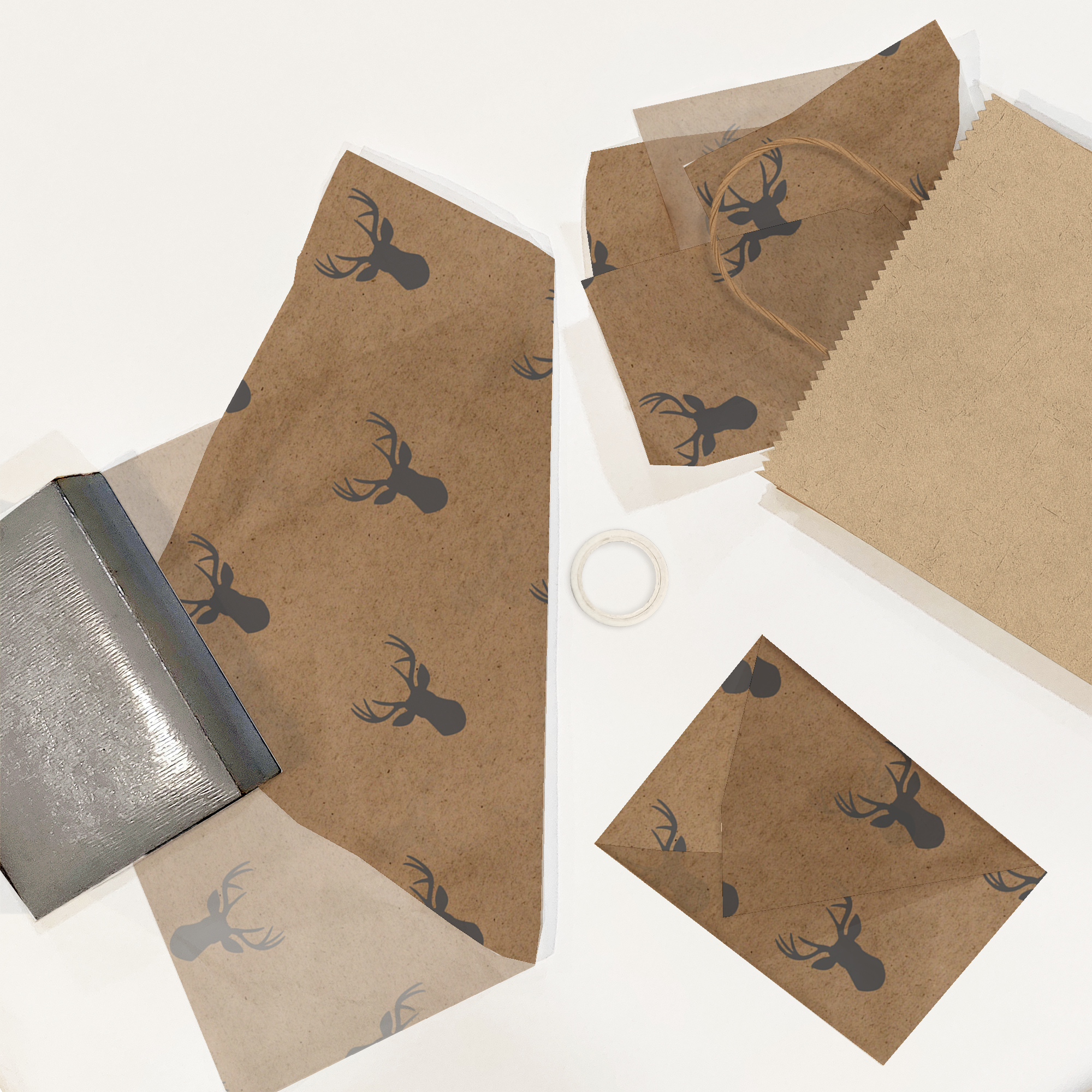 Charcoal Deer 20x30 Tissue Paper – Gift Wrapping & Boutique Packaging