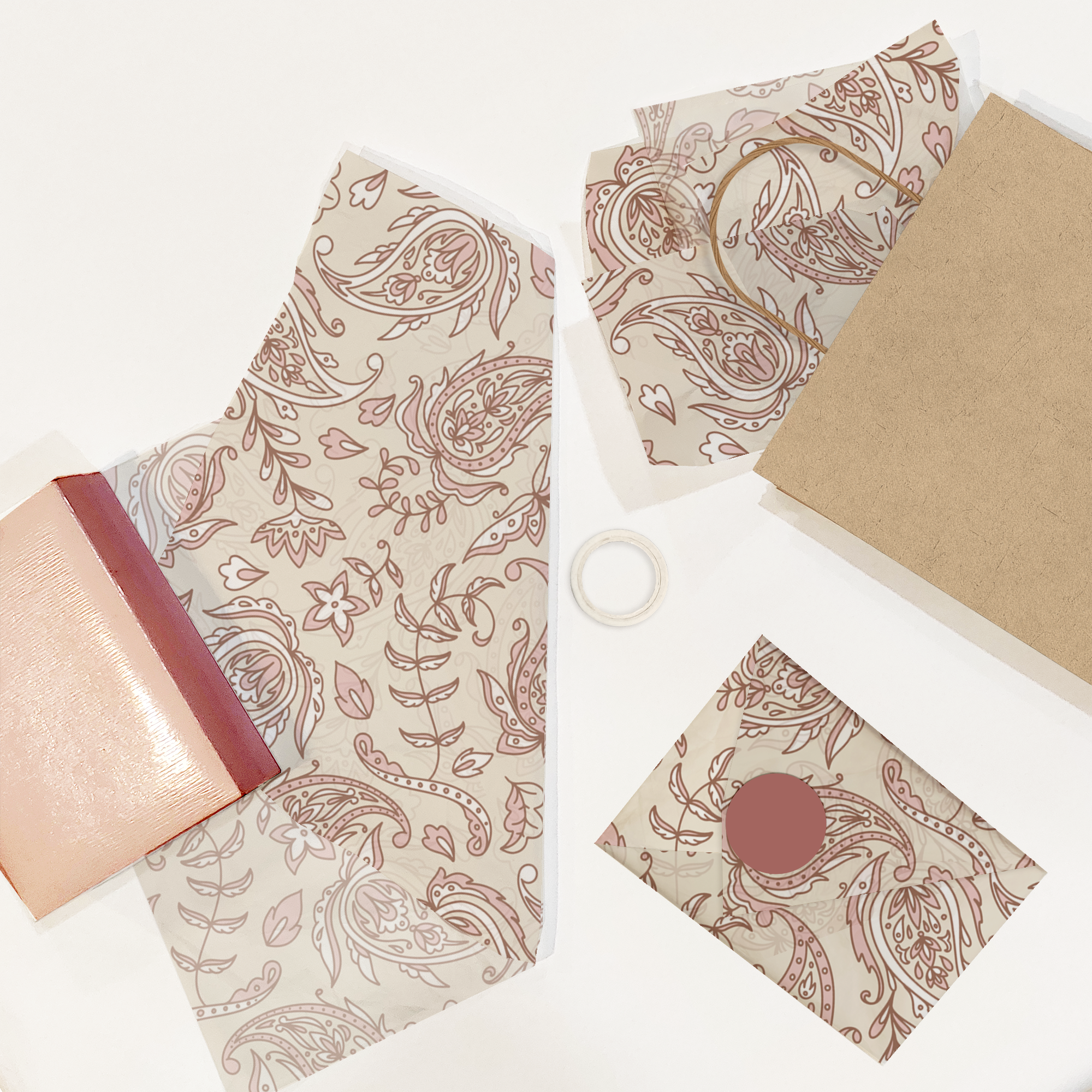 Pink Paisley 20x30 Tissue Paper – Gift Wrapping & Boutique Packaging