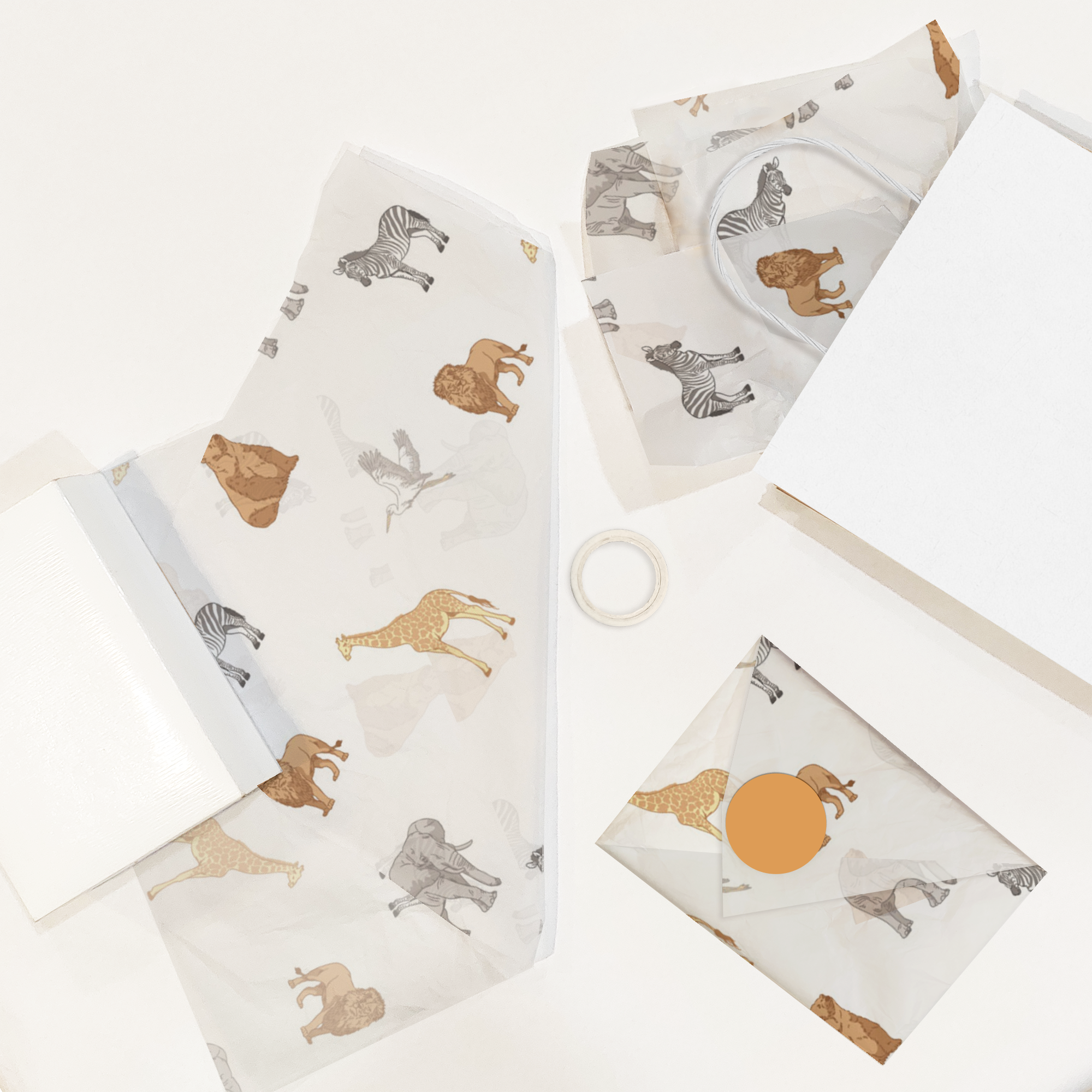 Safari Animals 20x30 Tissue Paper – Gift Wrapping & Boutique Packaging