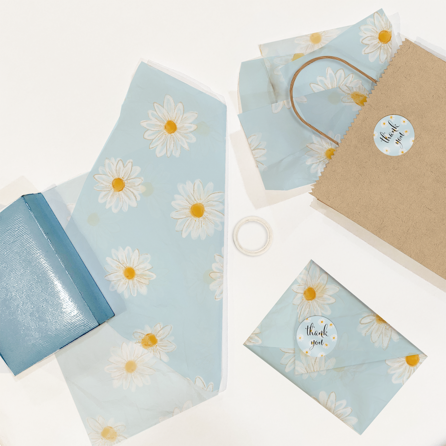 Daisies 20x30 Tissue Paper – Gift Wrapping & Boutique Packaging