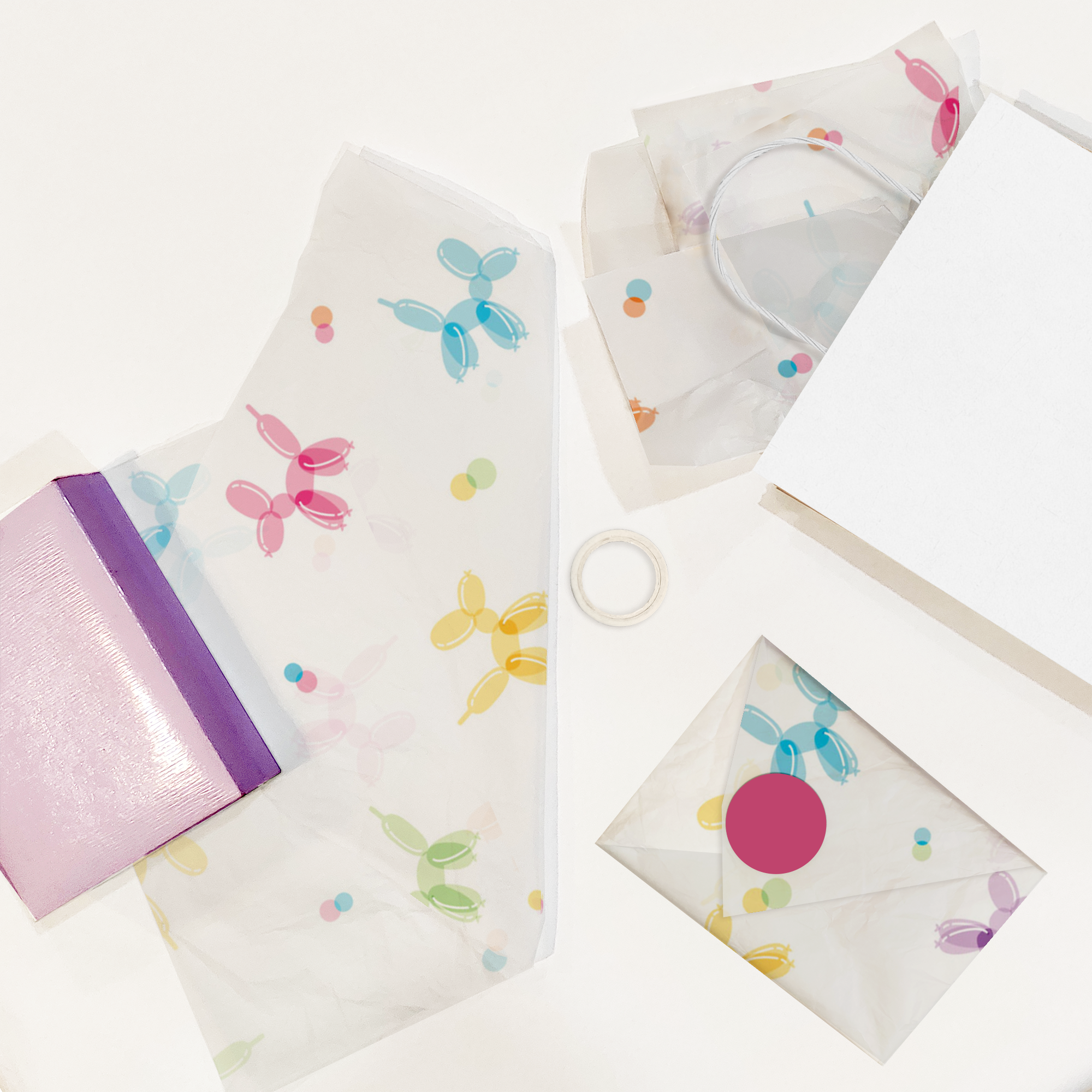 Balloon Dogs 20x30 Tissue Paper – Gift Wrapping & Boutique Packaging