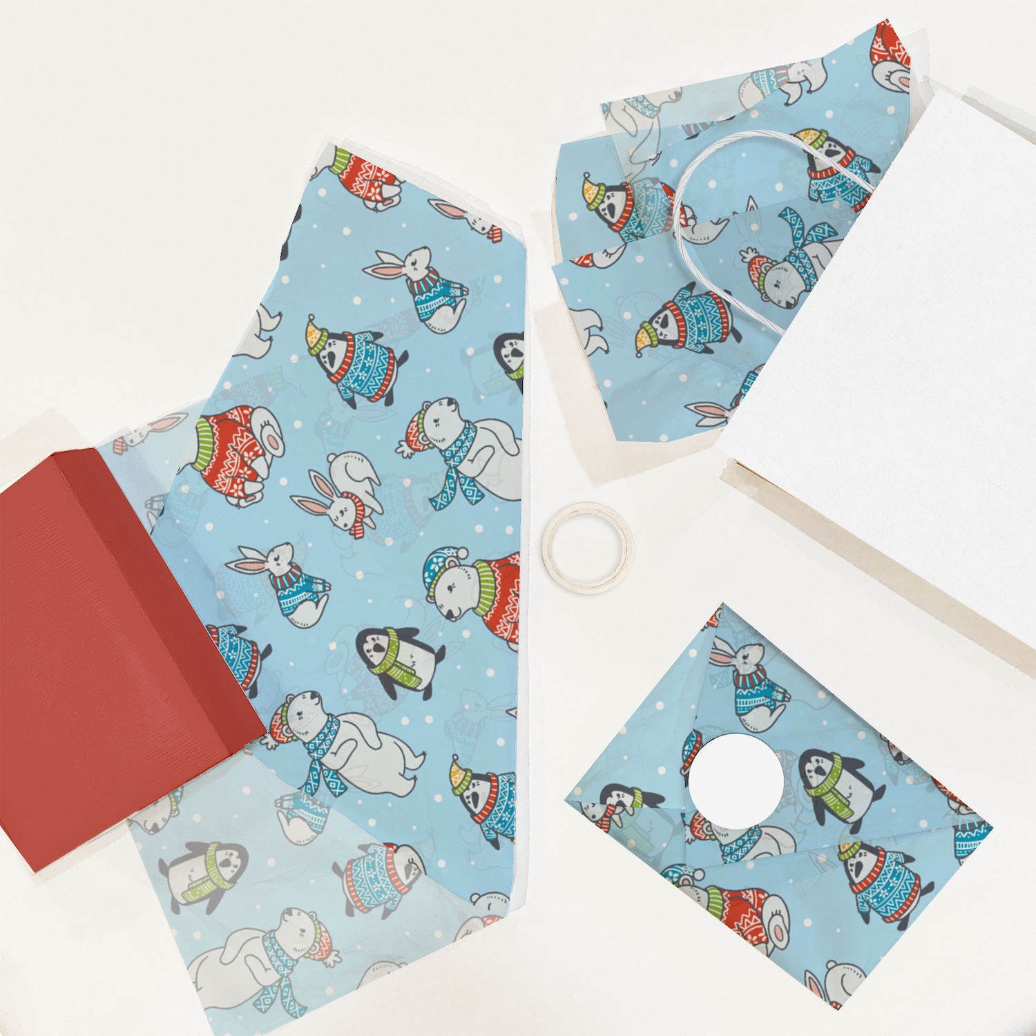 Winter Animals 20x30 Tissue Paper – Gift Wrapping & Boutique Packaging