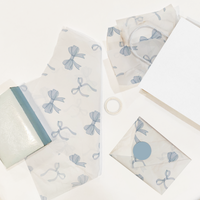 Blue Bows 20x30 Tissue Paper – Gift Wrapping & Boutique Packaging