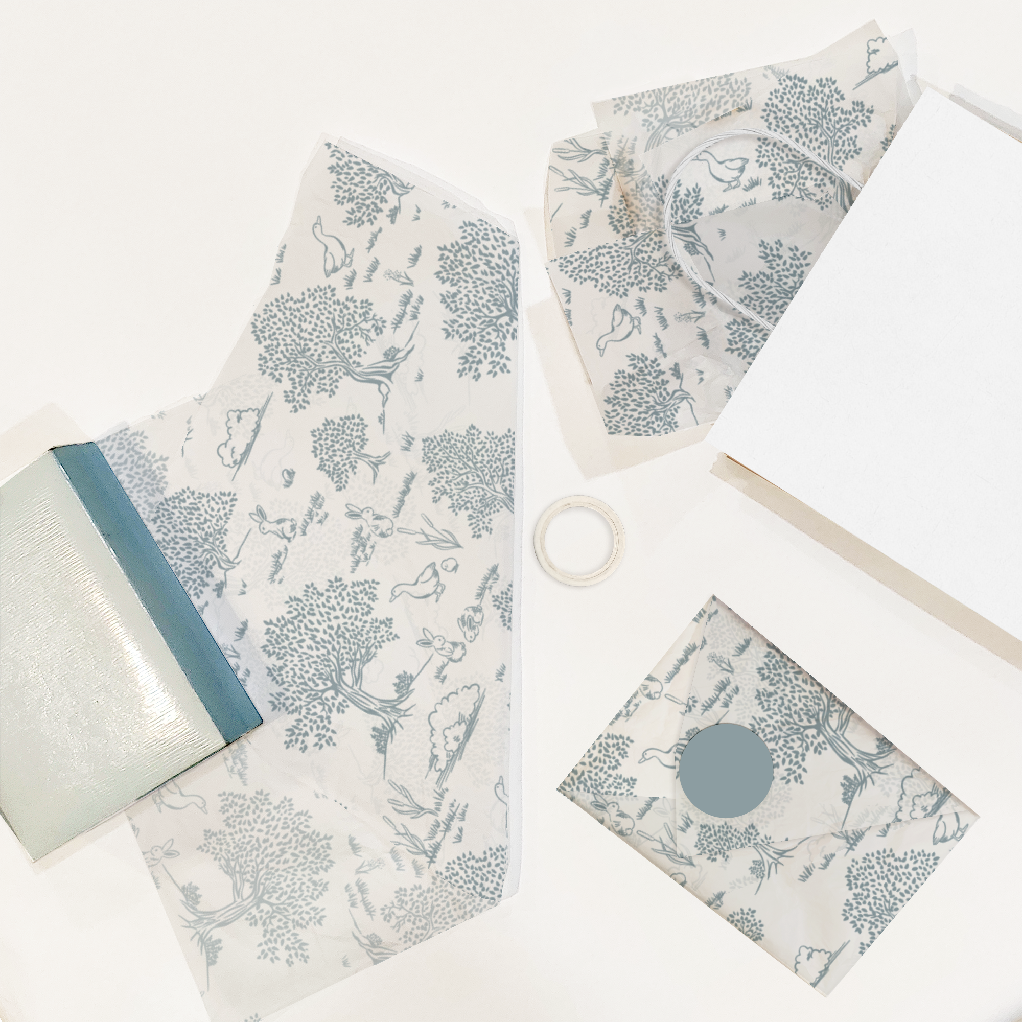 Blue Toile 20x30 Tissue Paper – Gift Wrapping & Boutique Packaging