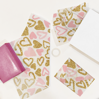 Pink and Gold Hearts 20x30 Tissue Paper – Gift Wrapping & Boutique Packaging