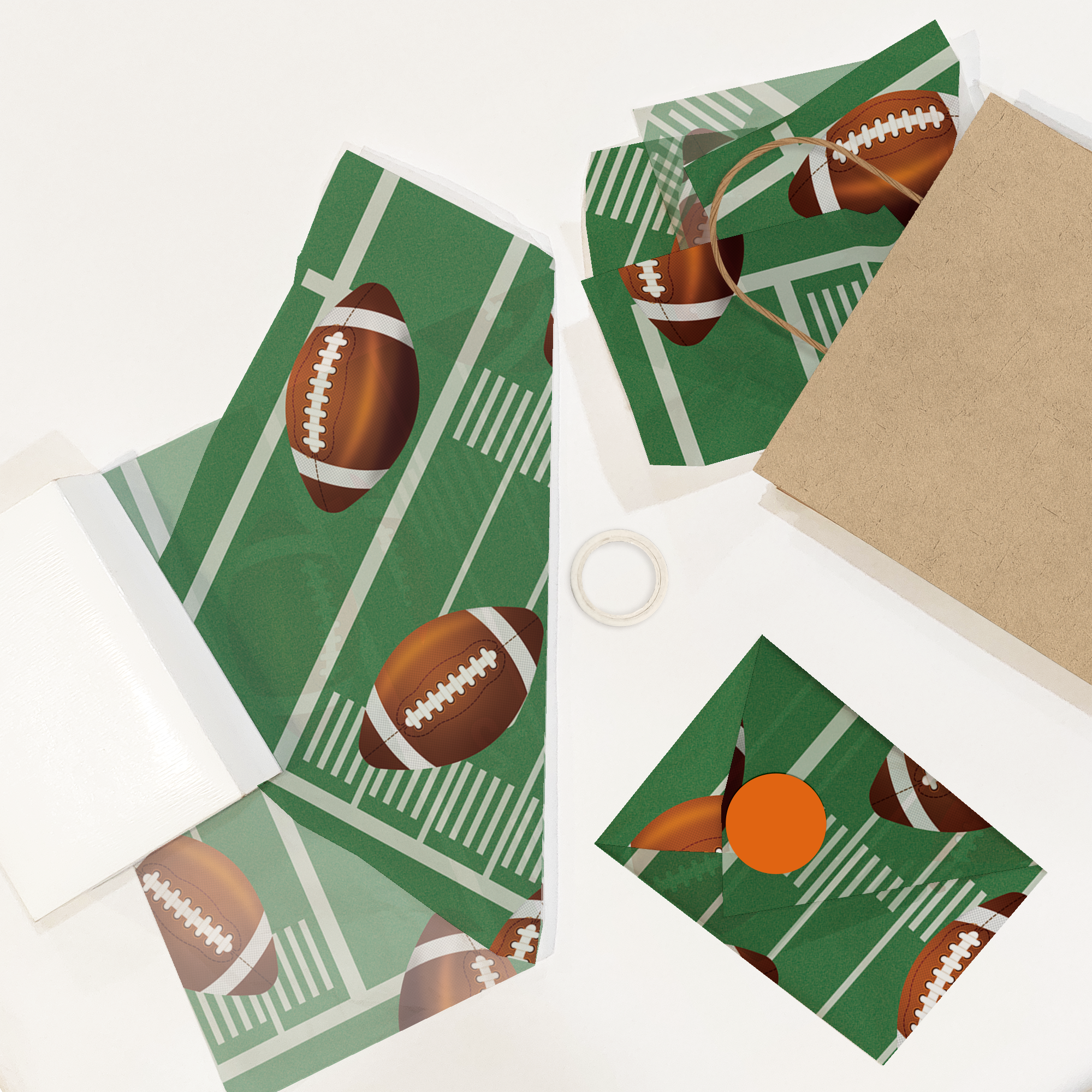 Football 20x30 Tissue Paper – Gift Wrapping & Boutique Packaging