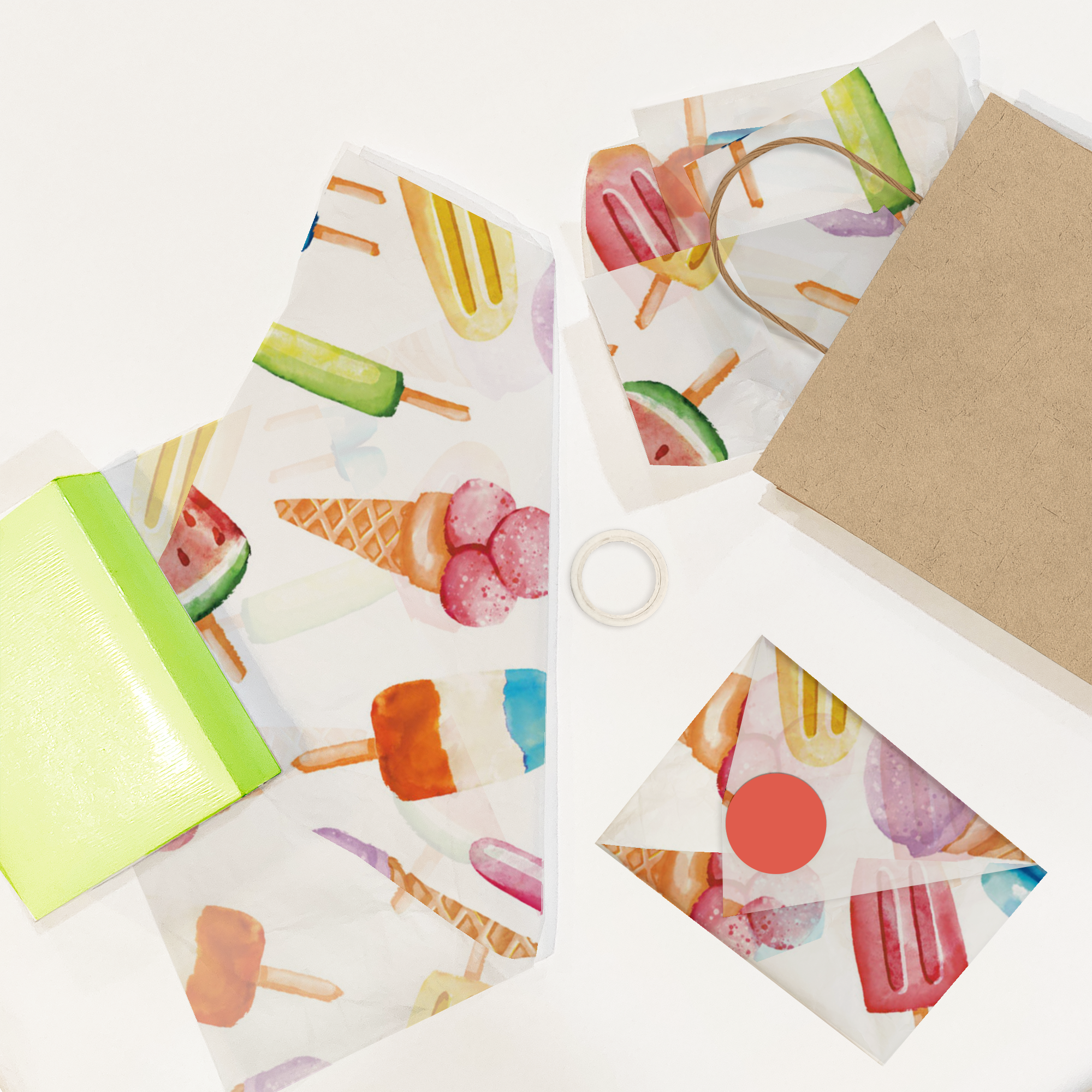 Popsicles 20x30 Tissue Paper – Gift Wrapping & Boutique Packaging