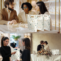 12x15 Fir Trees Designer Poly Plastic Merchandise Bags Premium Printed Bags