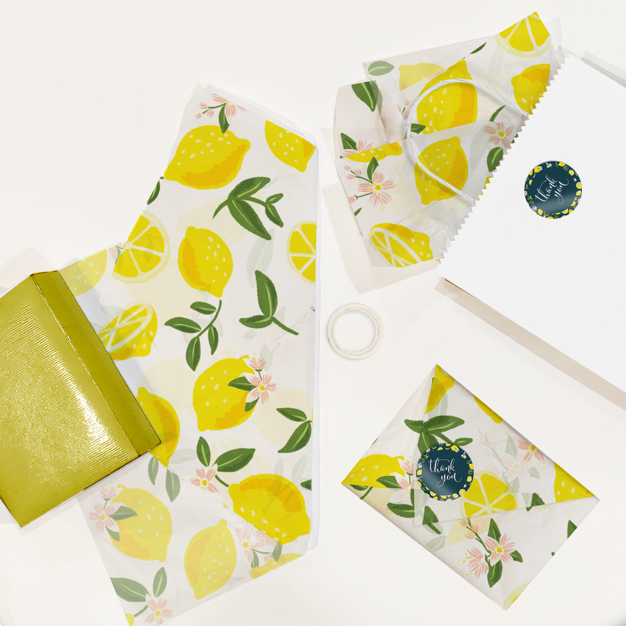 Lemons 20x30 Tissue Paper – Gift Wrapping & Boutique Packaging