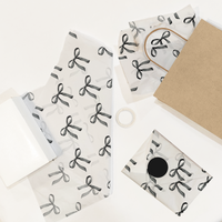 Black Bows 20x30 Tissue Paper – Gift Wrapping & Boutique Packaging