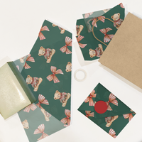 Christmas Teddy Bear Tissue Paper – 20 x 30 Holiday Gift Wrap Tissue Paper