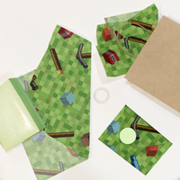 Mining Pixel Game 20x30 Tissue Paper – Gift Wrapping & Boutique Packaging
