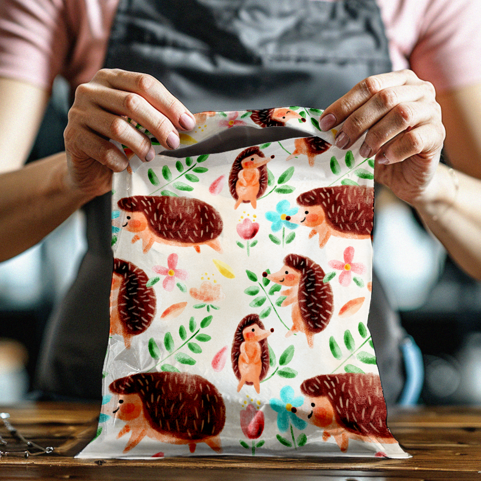 10x13 Hedgehog Poly Mailers – Shipping Bags for Small Business