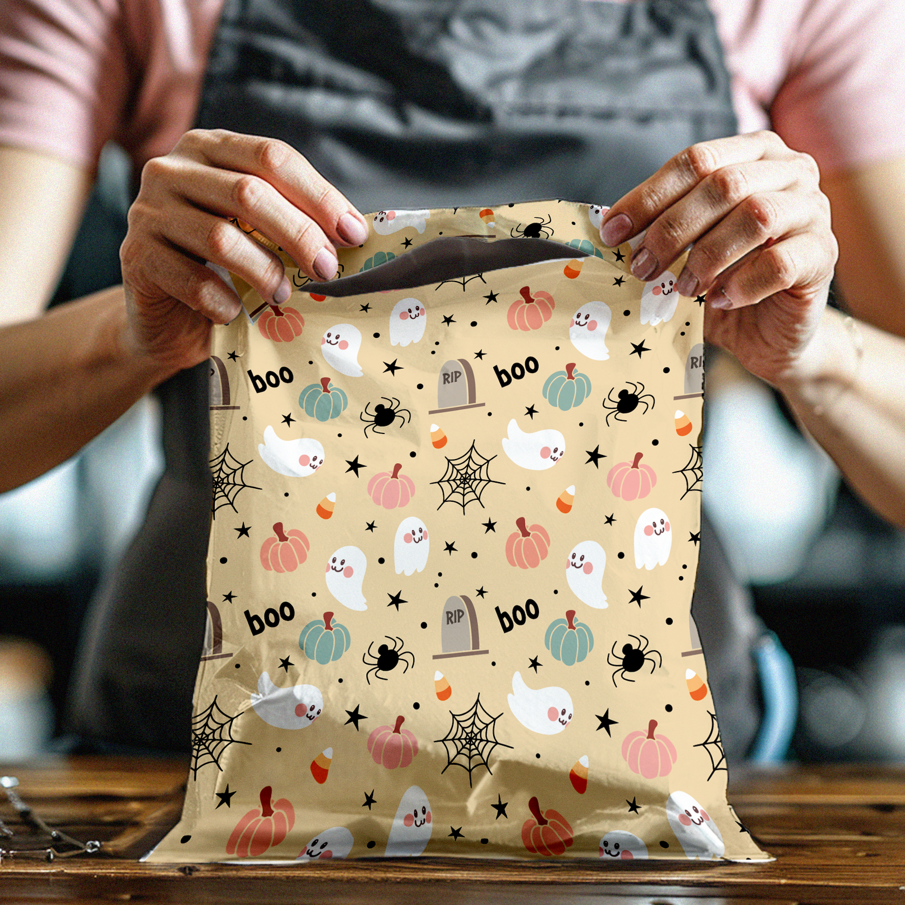 10x13 Playful Halloween Poly Mailers – Shipping Bags for Small Business