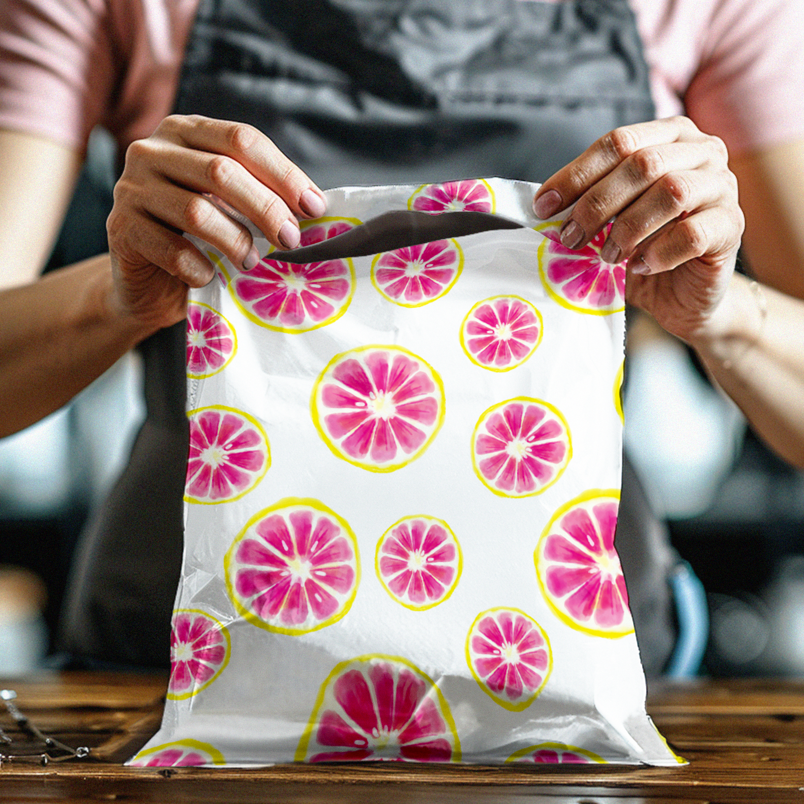 10x13 Pink Citrus Poly Mailers – Shipping Bags for Small Business