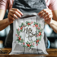 10x13 Christmas Wreath Poly Mailers – Shipping Bags for Small Business