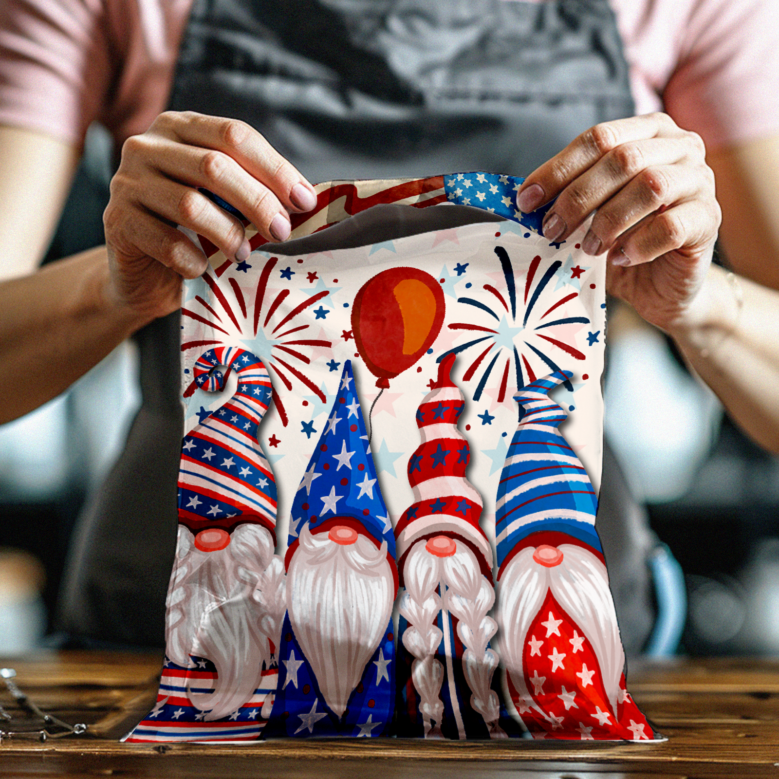 10x13 Patriotic Gnomes Poly Mailers – Shipping Bags for Small Business