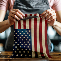 12x15 Rustic American Flag Poly Mailers – Shipping Bags for Small Business