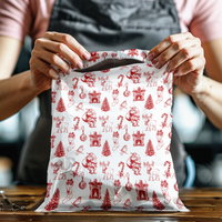 19x24 Vintage Christmas Toile Poly Mailers – Large Holiday Shipping Bags
