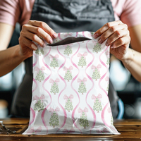 10x13" Christmas Trees and Bows Designer Poly Mailers Shipping Envelopes Premium Printed Bags