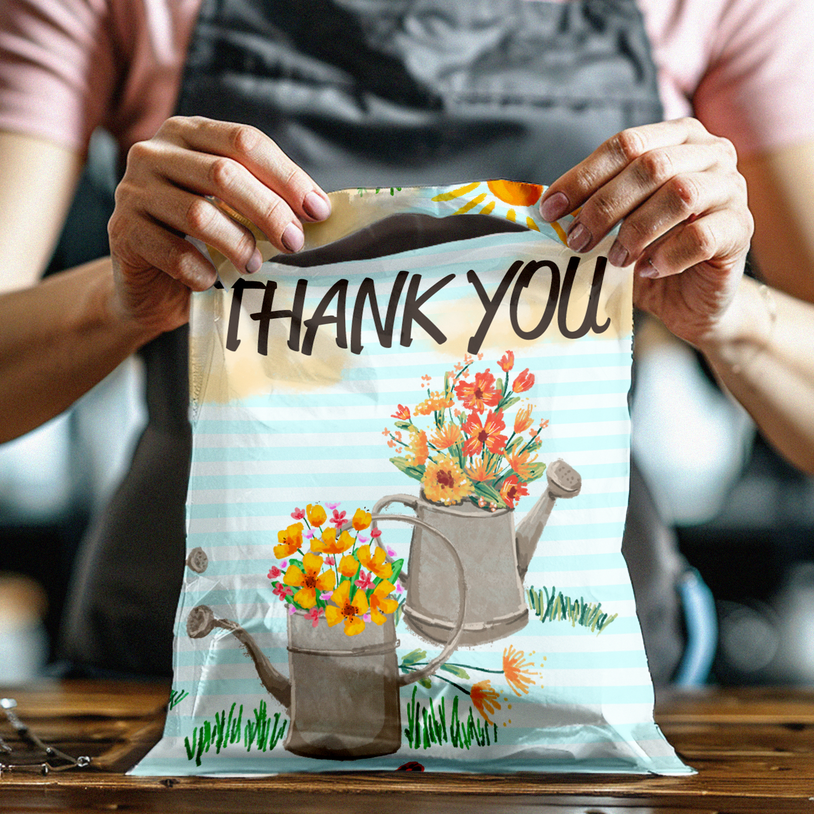10x13 Watering Can Poly Mailers – Shipping Bags for Small Business