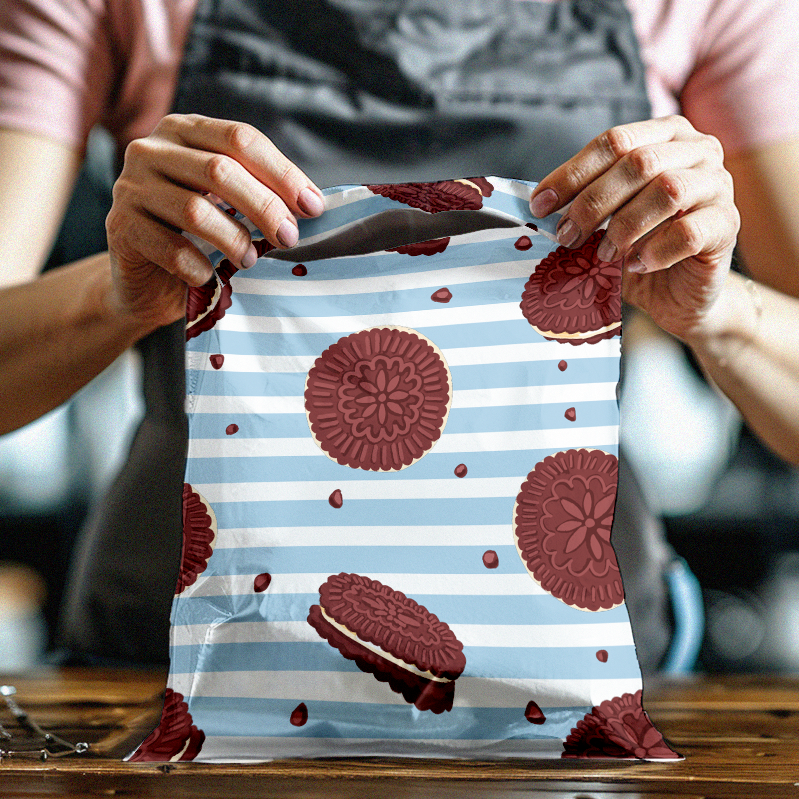 10x13 Cookies and Cream Poly Mailers – Shipping Bags for Small Business
