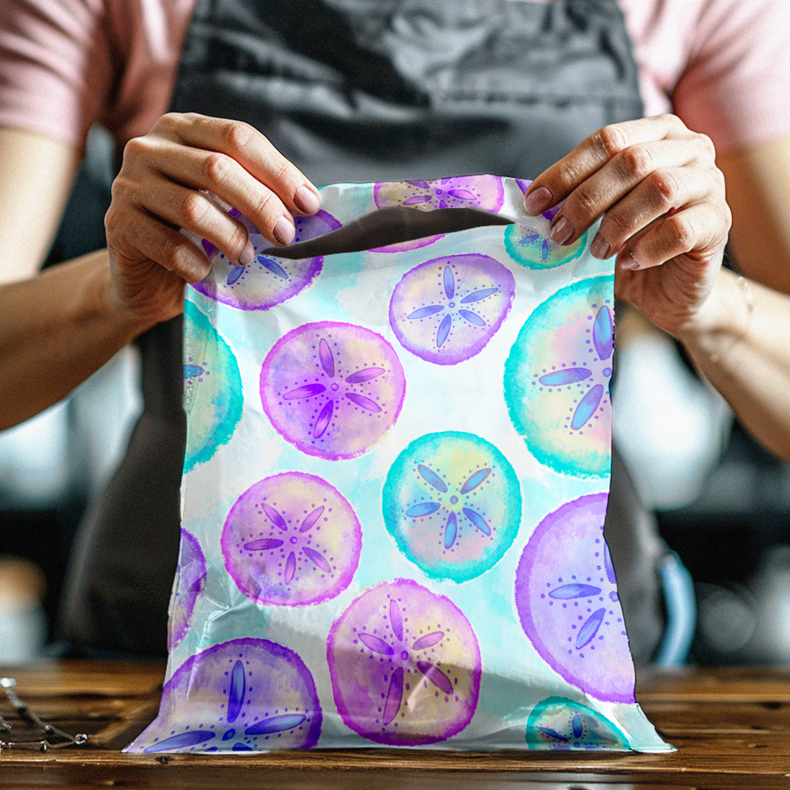 10x13 Sand Dollar Poly Mailers – Shipping Bags for Small Business