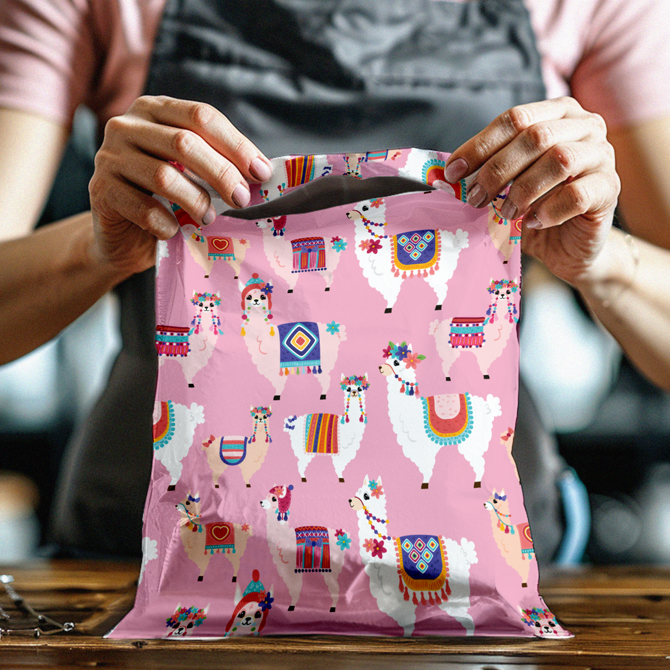 10x13 Lovely Llama Poly Mailers – Shipping Bags for Small Business
