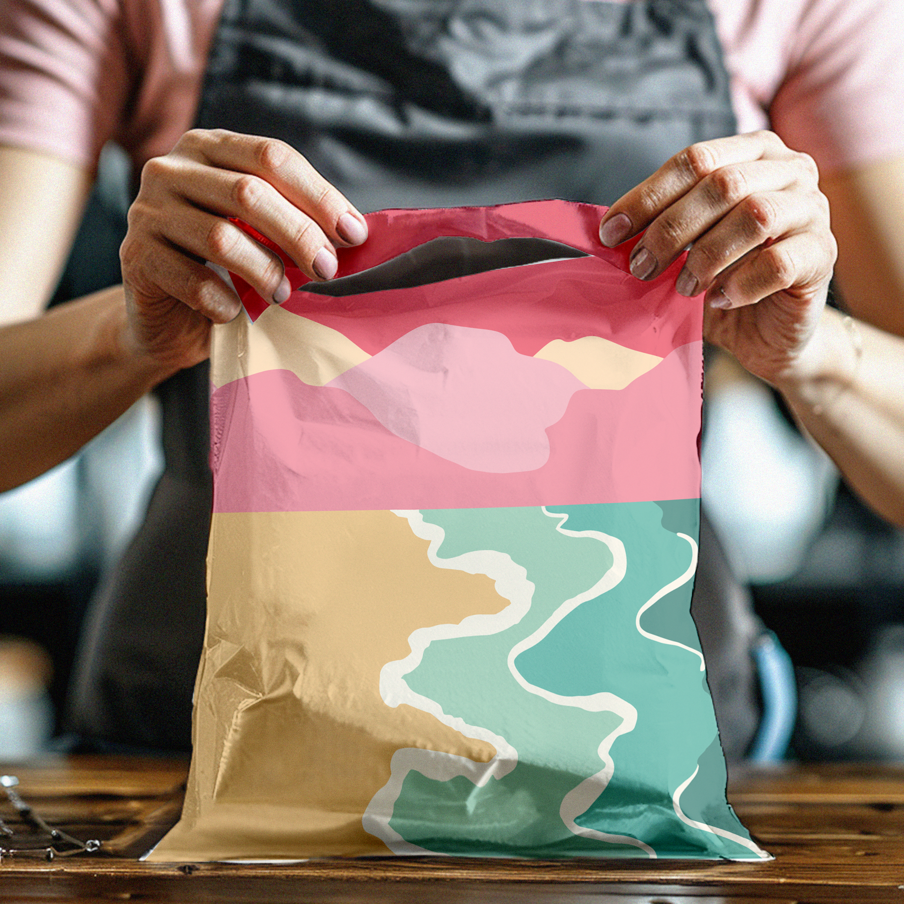 10x13 Beach Sunset Poly Mailers – Shipping Bags for Small Business