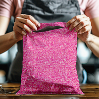 10x13 Pink Confetti Poly Mailers – Shipping Bags for Small Business