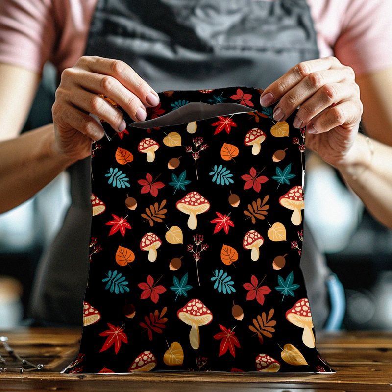 10x13 Fall Mushrooms Poly Mailers | Explore Now