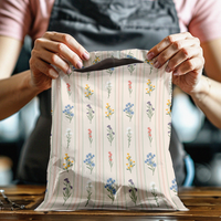 10x13 Striped Florals Poly Mailers – Shipping Bags for Small Business