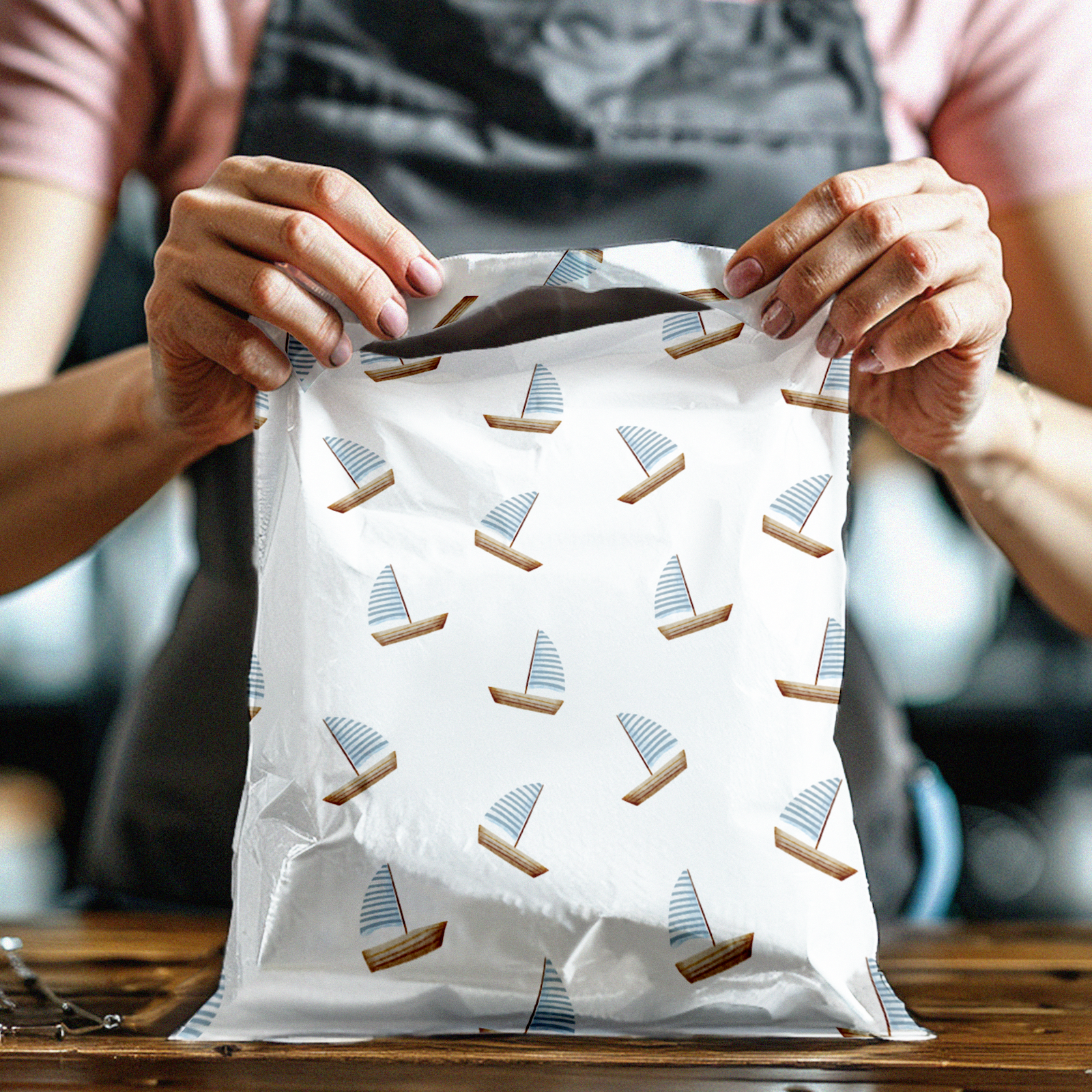 10x13 Sailboats Poly Mailers – Shipping Bags for Small Business