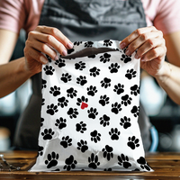 12x15 Paw Prints Poly Mailers – Shipping Bags for Small Business