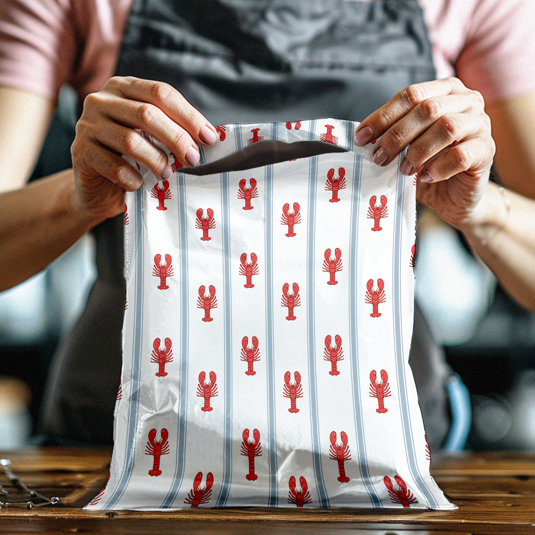 10x13 Lobsters Poly Mailers – Shipping Bags for Small Business