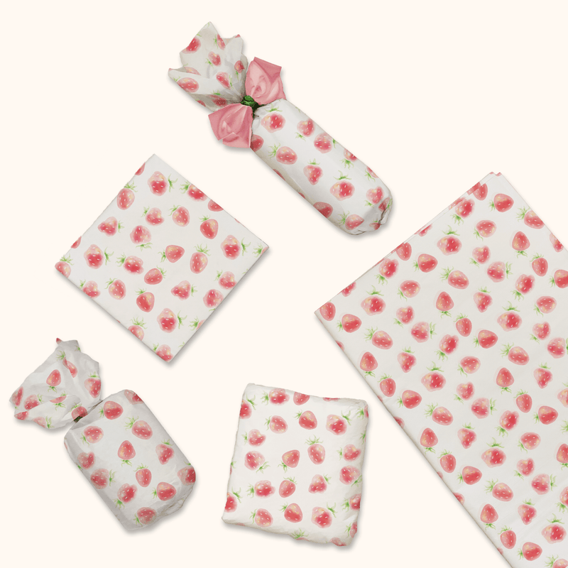 strawberry print tissue wrapping paper pro supply global