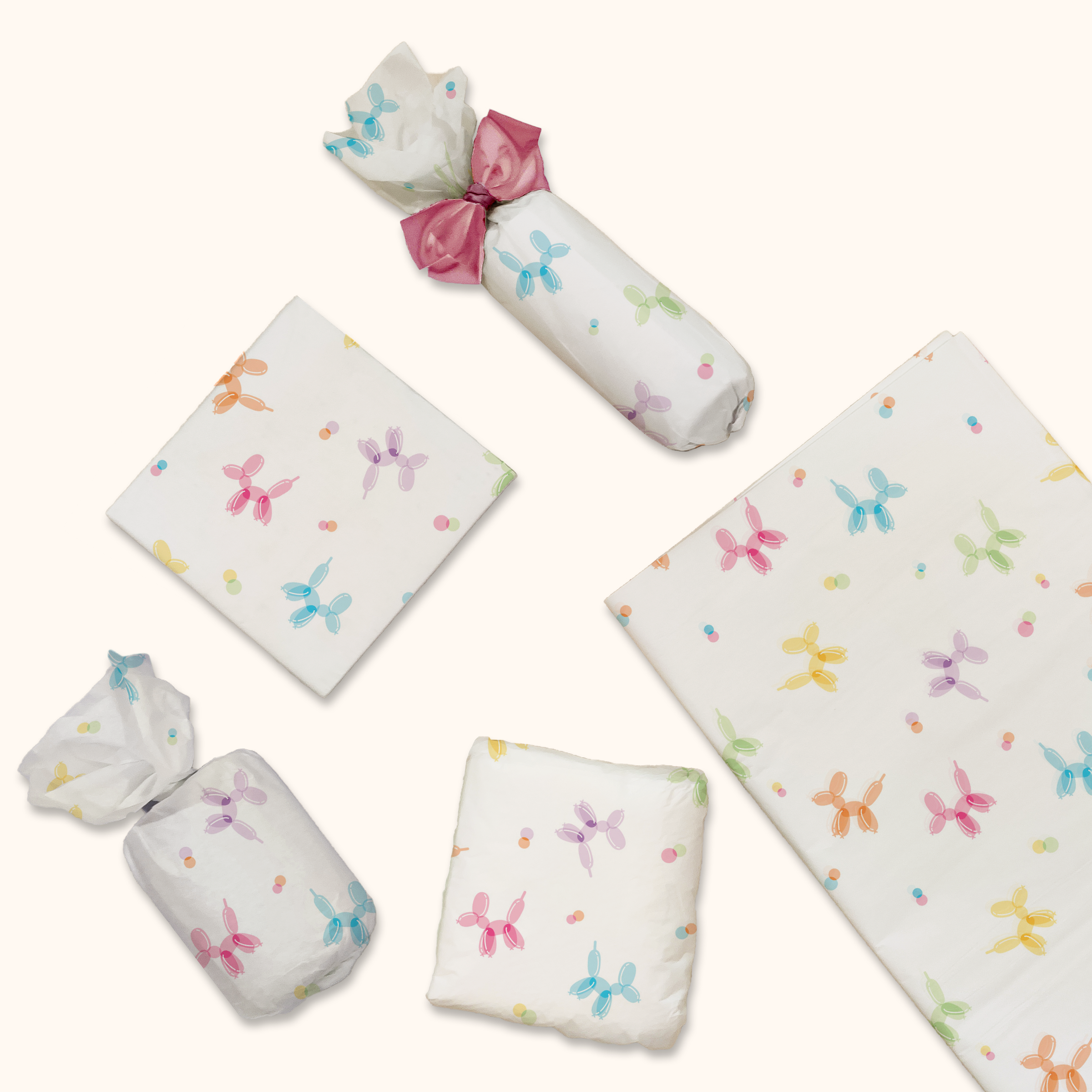 Balloon Dogs 20x30 Tissue Paper – Gift Wrapping & Boutique Packaging